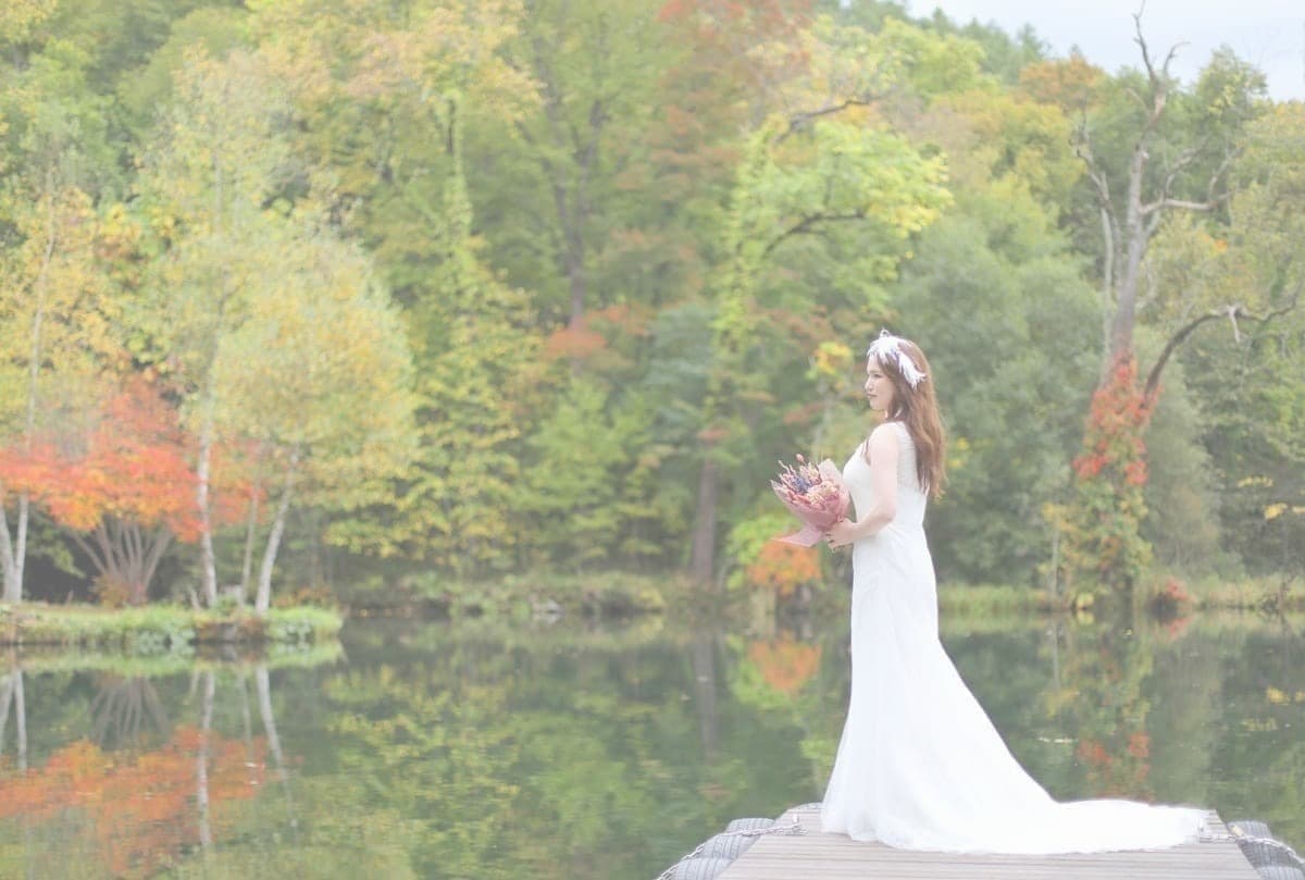 秋のウェディングフォト